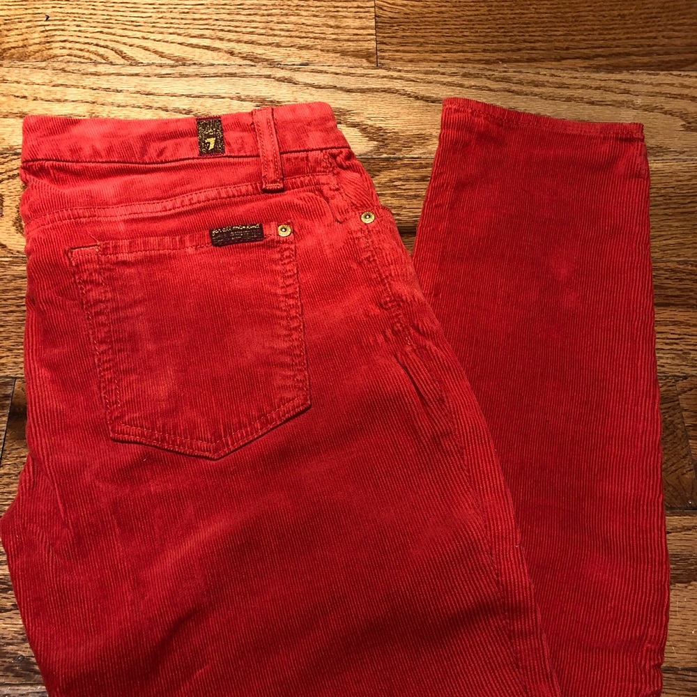 Seven for all mankind corduroy skinny jeans